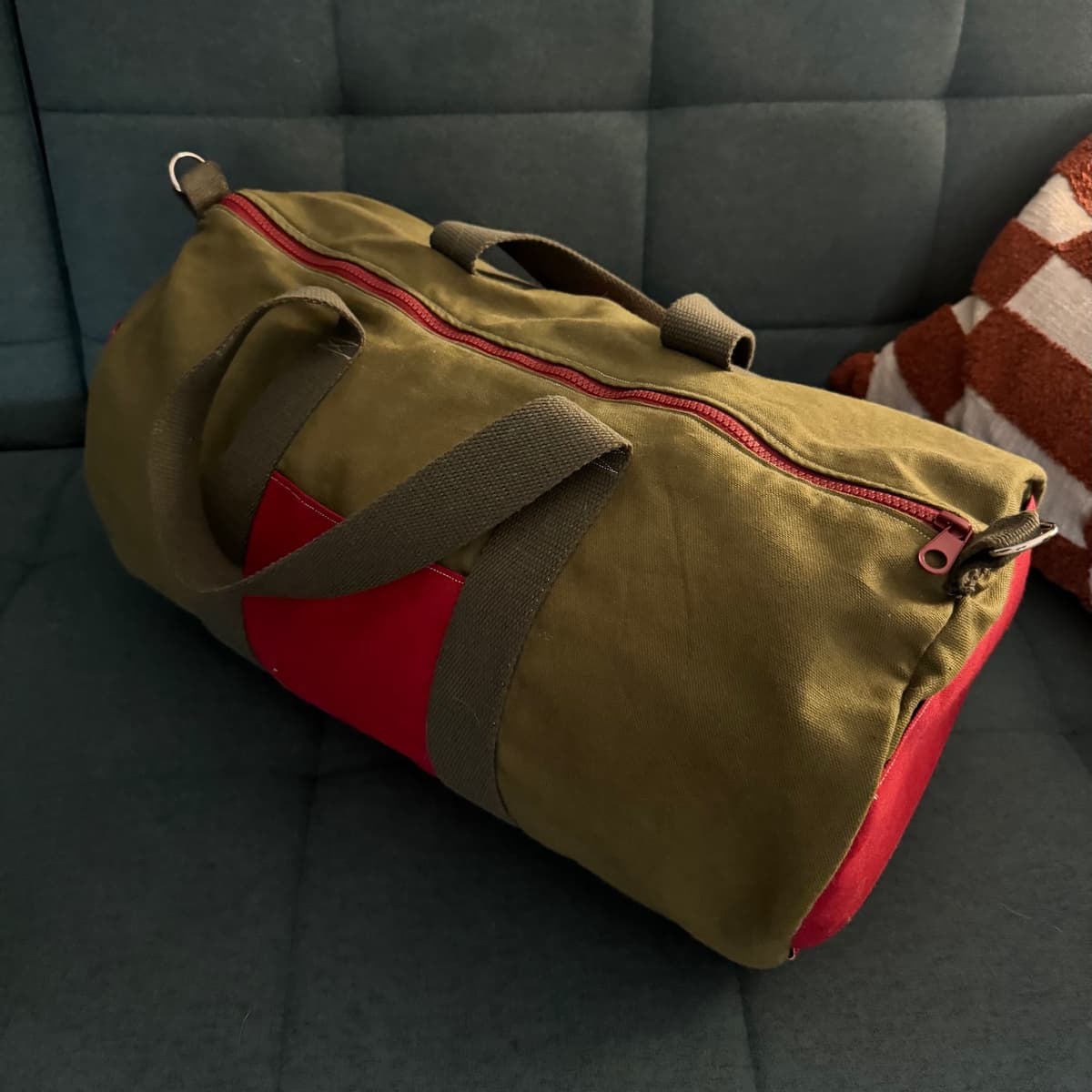 Canvas duffel bag